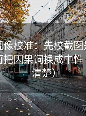柚子影视像校准：先校截图是不是缺语境，再把因果词换成中性（读完更清楚）