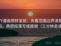 YY漫画想转发前：先看范围边界清楚吗，再把段落写成提纲（三分钟走读）